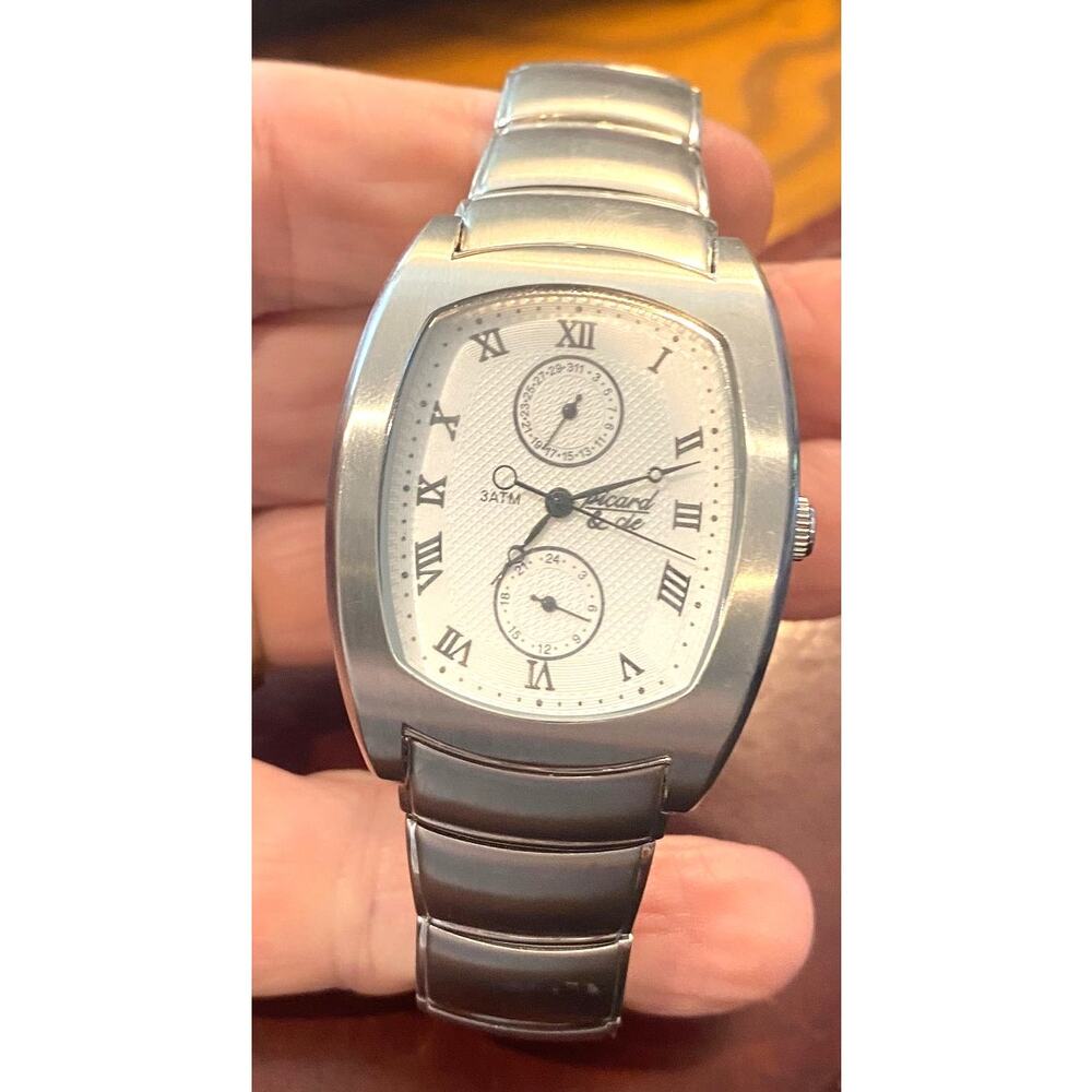 Men's 35mm Silver Tone Picard & Cie 917-026 Stainless Steel Watch